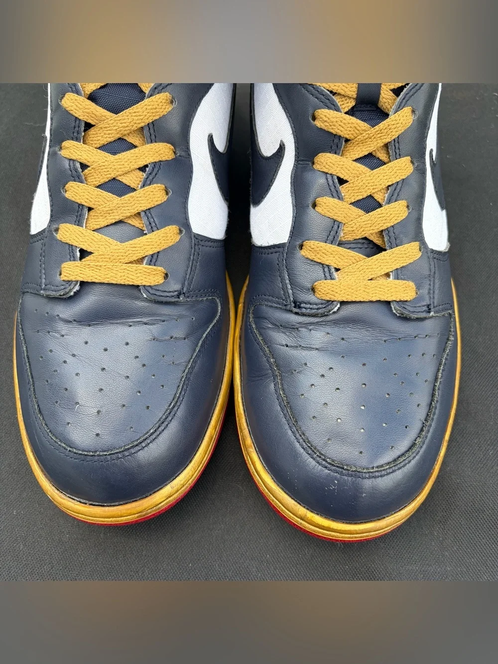 Nike Dunk High 2010 Olympic Winter Games Obsidian Gold 344648-141 Size 10.5